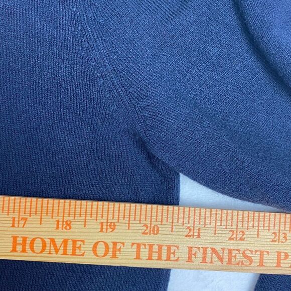 U.S Polo Assn Sweater Mens Large Blue Argyle 1/2 Zip Pullover Mock Neck Casual - Picture 4 of 7